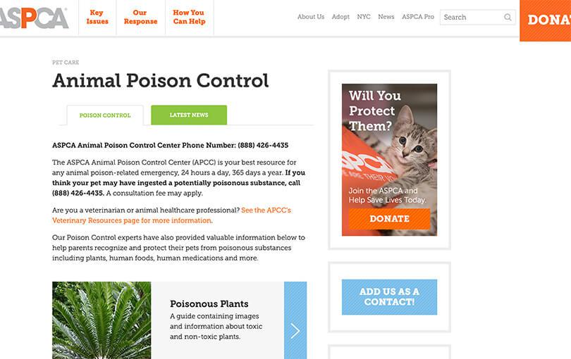 Animal Poison Control
